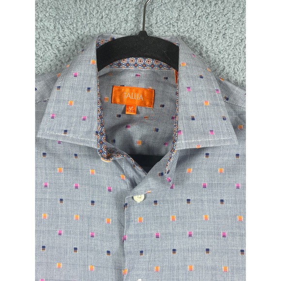 Tallia Men's Pattern Dress Shirt Casual Button Up Size S 14 1/2 - Picture 4 of 9